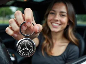 Mercedes Luxus Schlüsselanhänger Premium Edelstahl